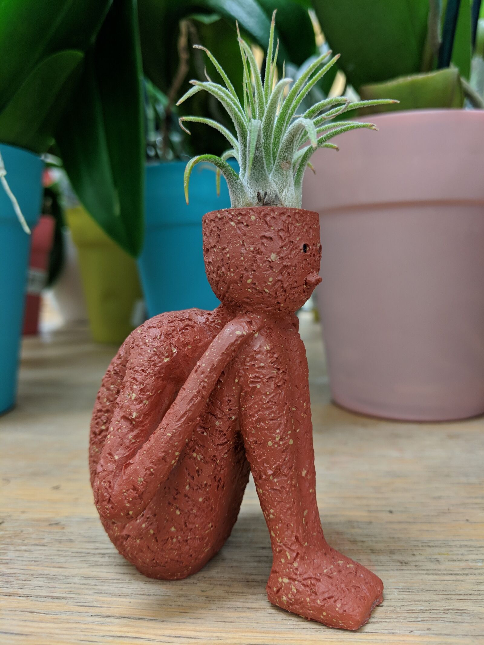 Google Pixel 3 XL sample photo. Plant, pot, statue photography