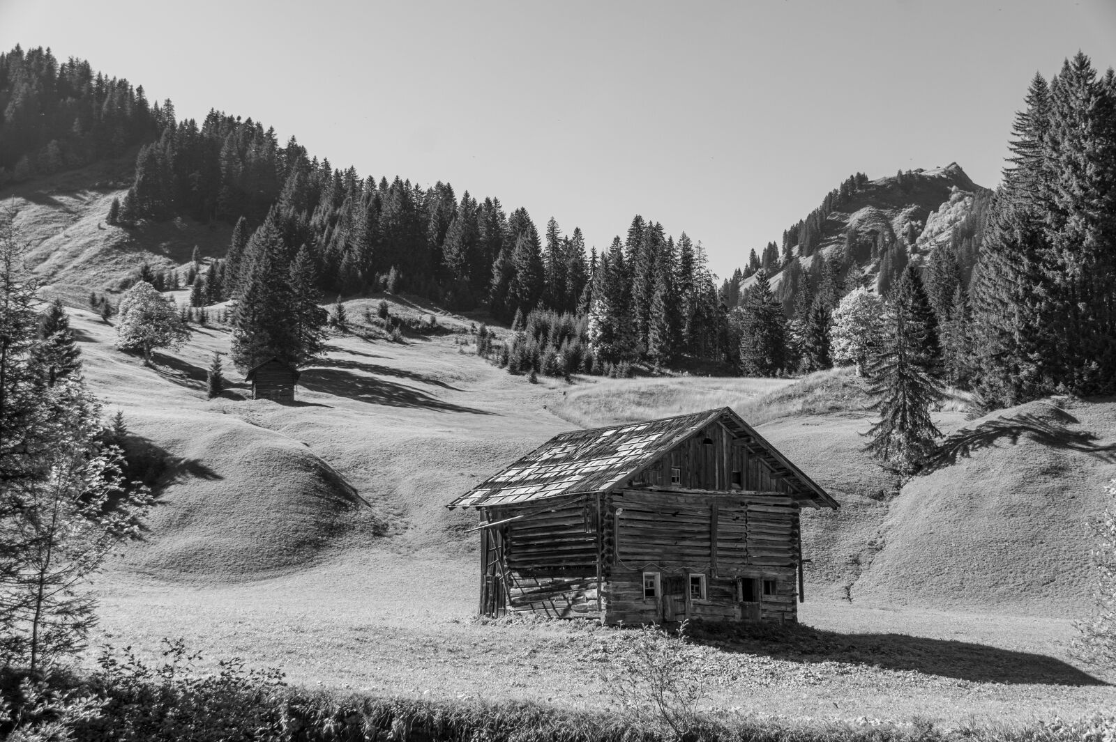 Sony SLT-A58 sample photo. Black and white, mountains photography