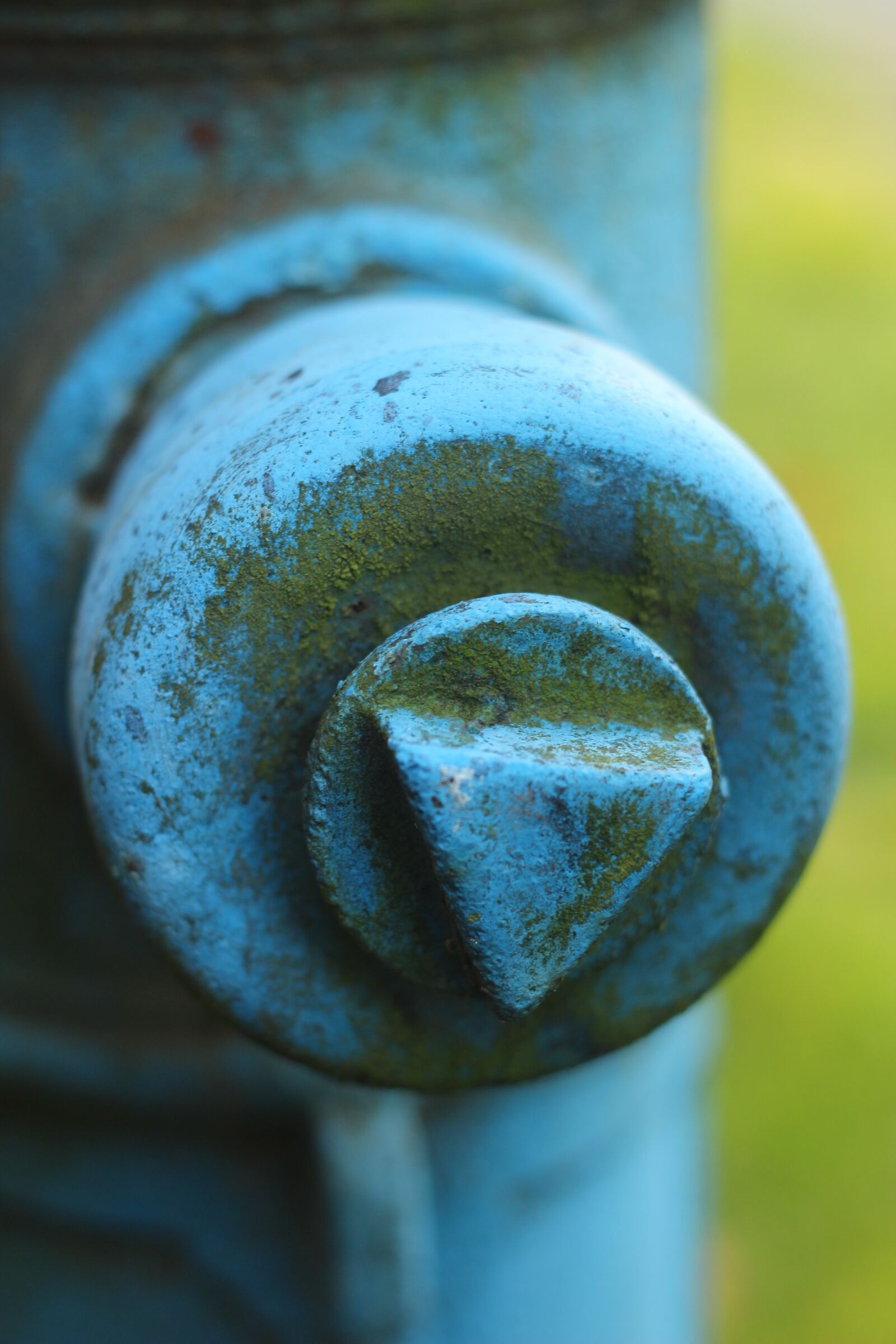 Canon EOS 600D (Rebel EOS T3i / EOS Kiss X5) + Canon EF 50mm F1.8 II sample photo. Blue, hydrant, water photography