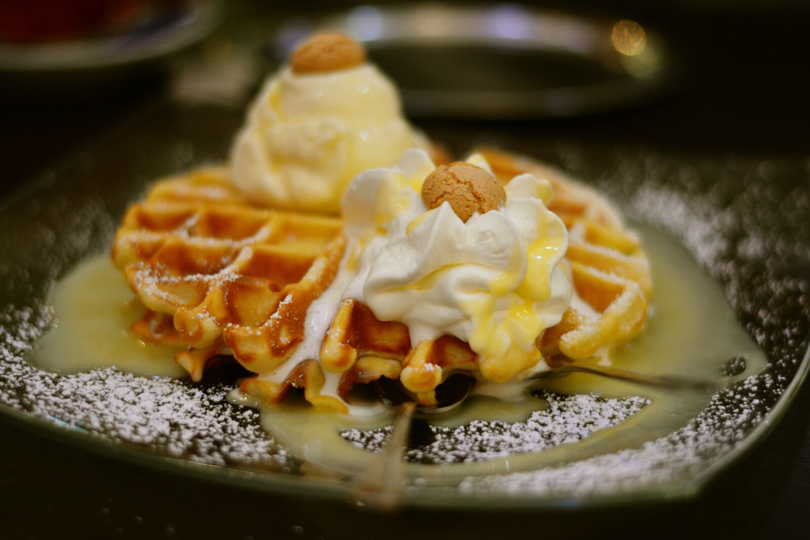 Nikon D5200 sample photo. Waffles, pastries, scrambled eggs photography