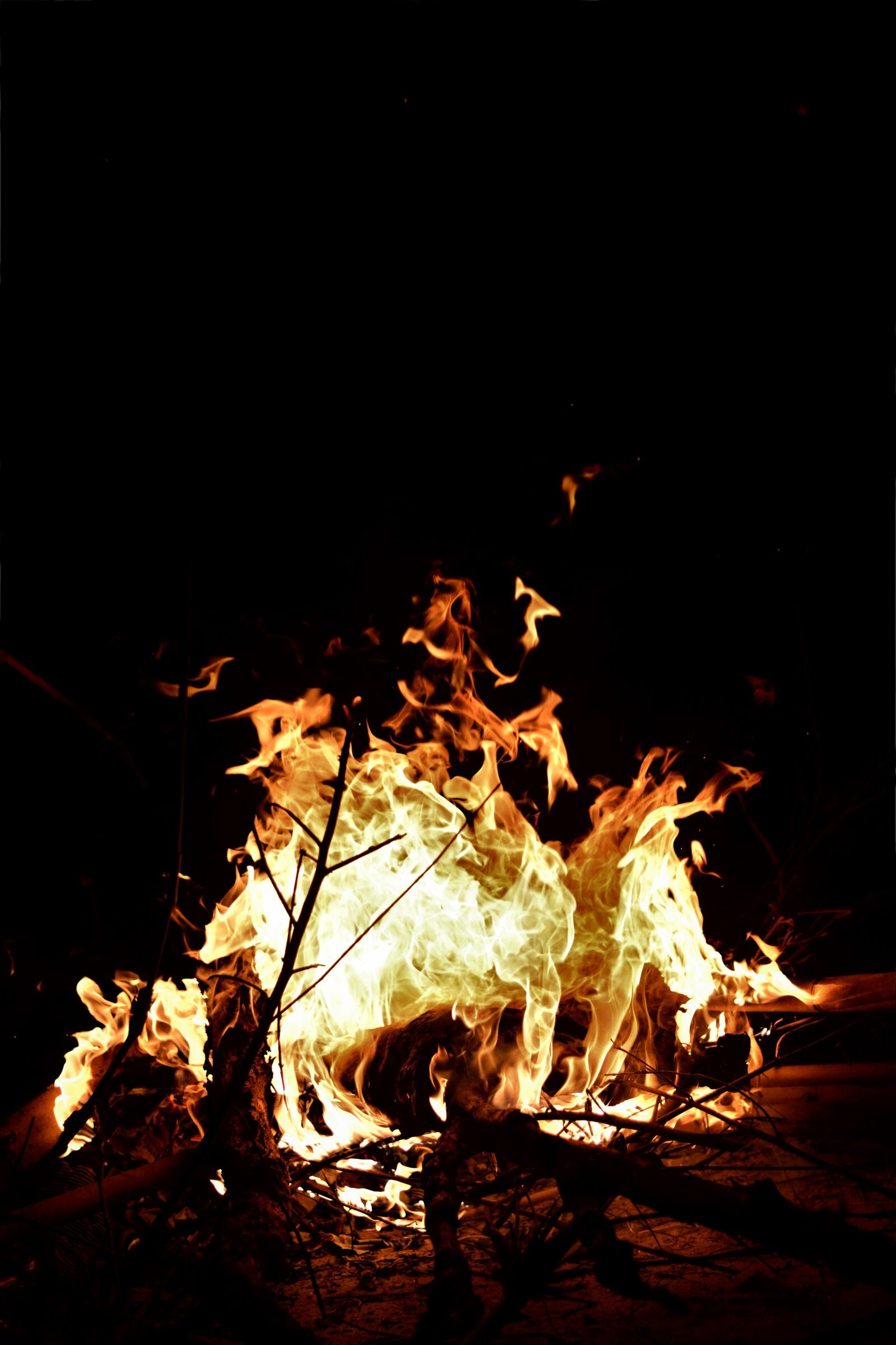 Nikon D5200 sample photo. Flames, camping, bonfire photography