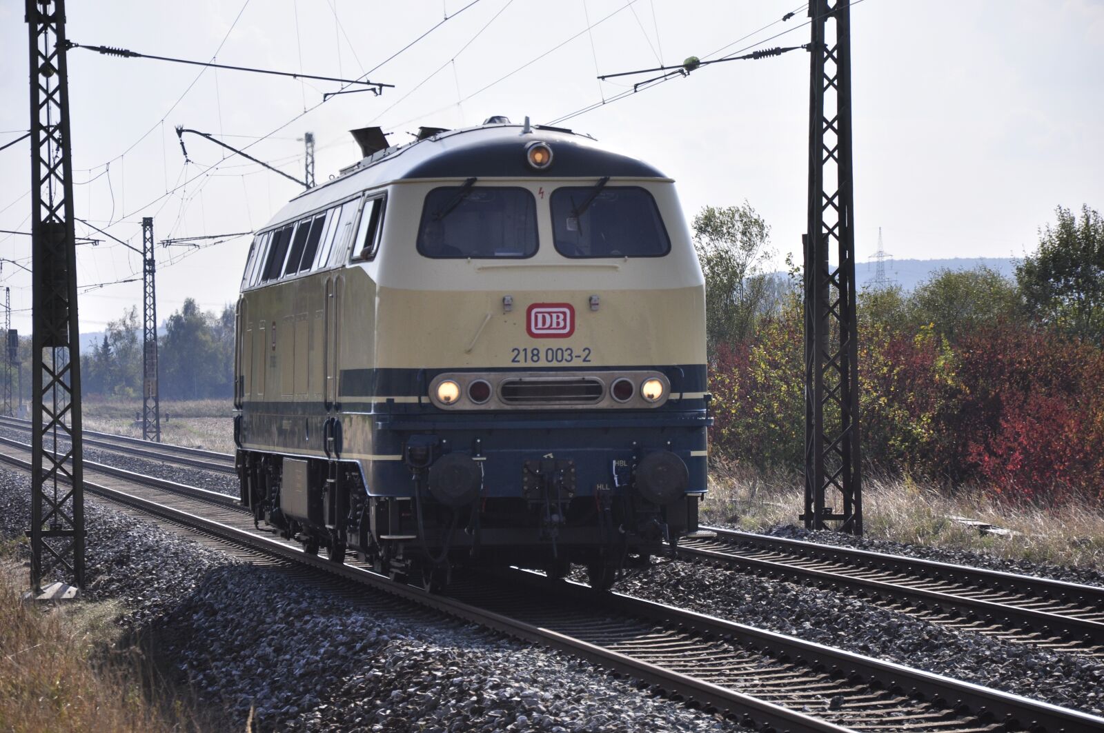 Nikon D90 sample photo. Diesel locomotive v 218 photography
