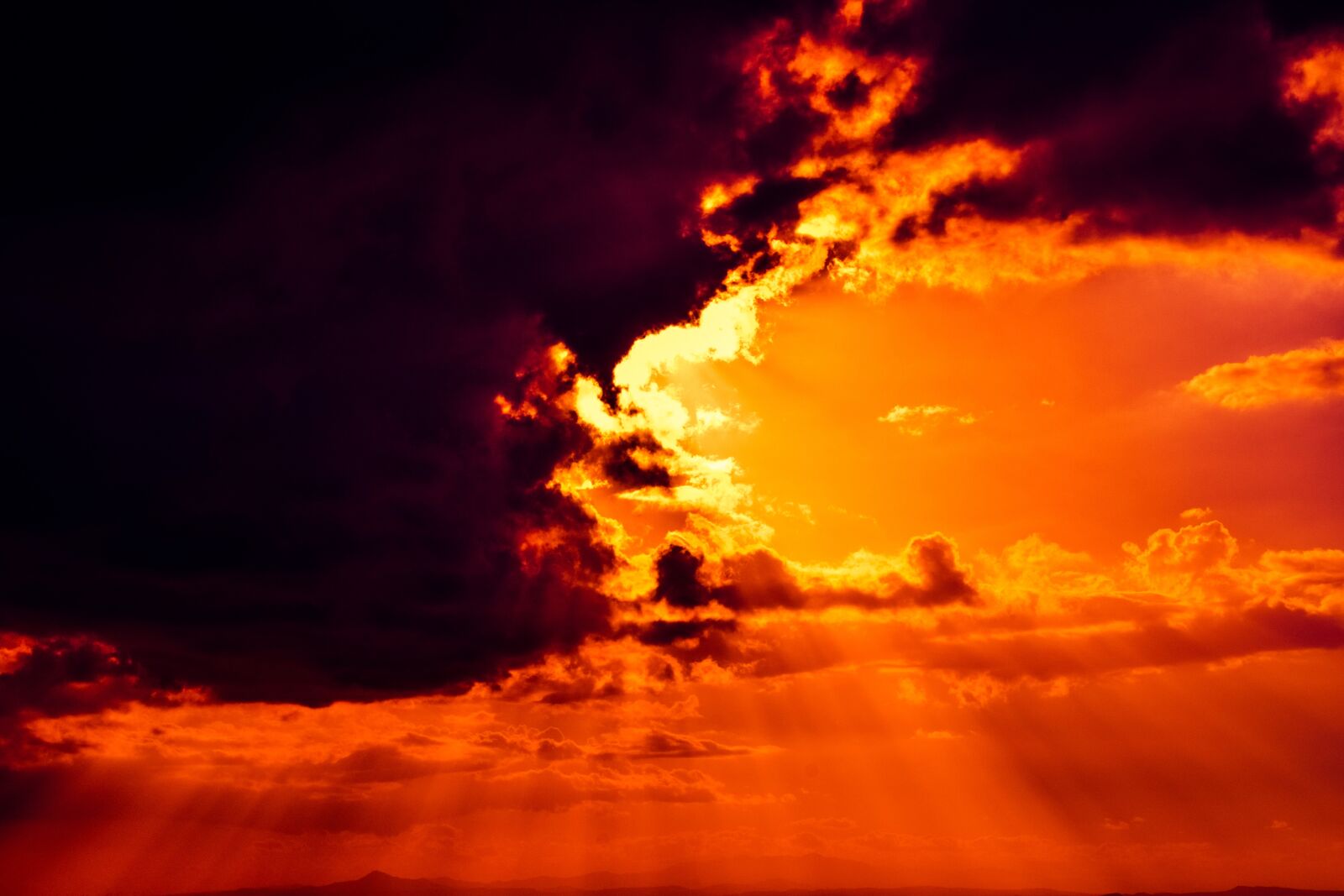 Nikon D3300 sample photo. Sky on fire, revelation photography