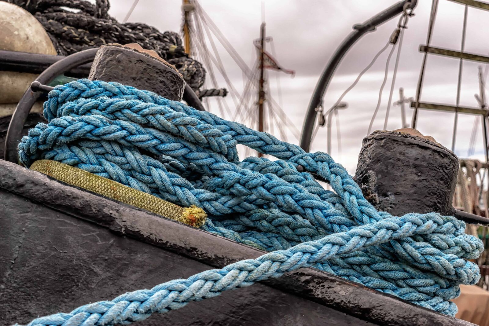 Nikon D3300 sample photo. Knot, rope, object, blue photography