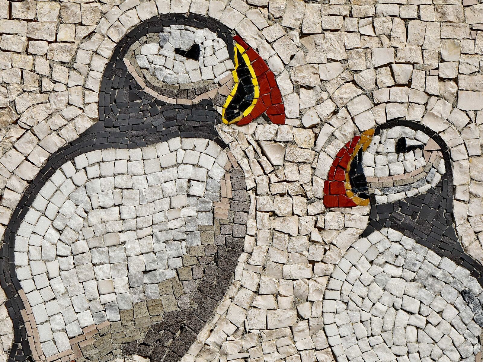 Nikon D5500 sample photo. Art, mosaic, penguin, surface photography