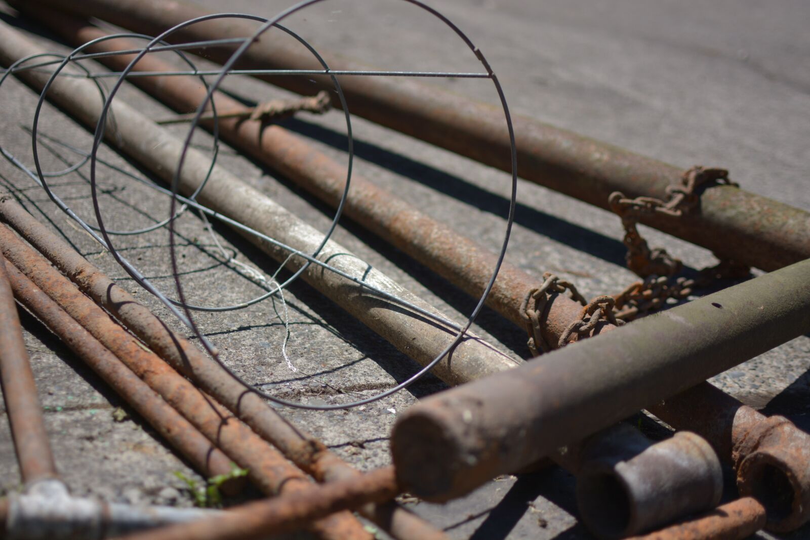 Nikon D7100 sample photo. Scrap, metal, steel photography