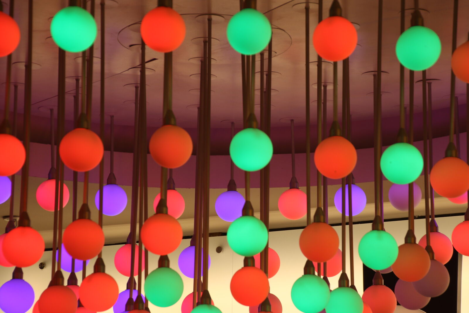 Canon EOS 7D Mark II sample photo. Ceiling, circle, colourful, green photography