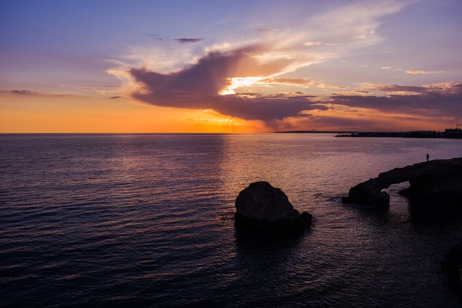 Nikon D3300 sample photo. Sunset, rocky coast, sea photography