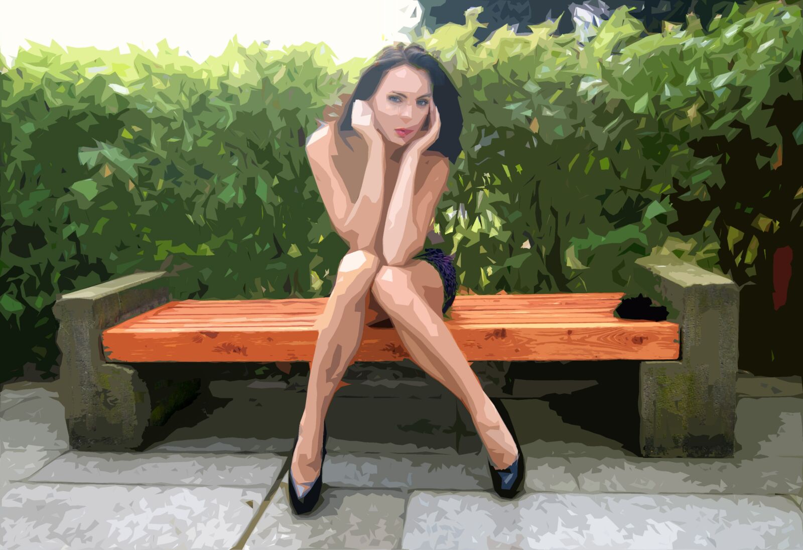 Nikon D200 sample photo. Woman, view, bench photography