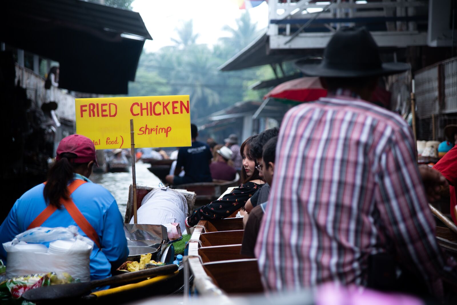 Nikon D750 sample photo. Market, floating, bangkok photography