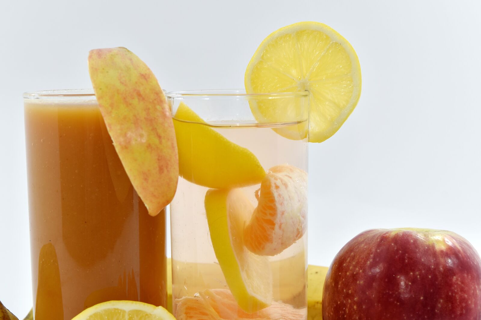 Nikon D5500 sample photo. Apple, beverage, lemon, lemonade photography