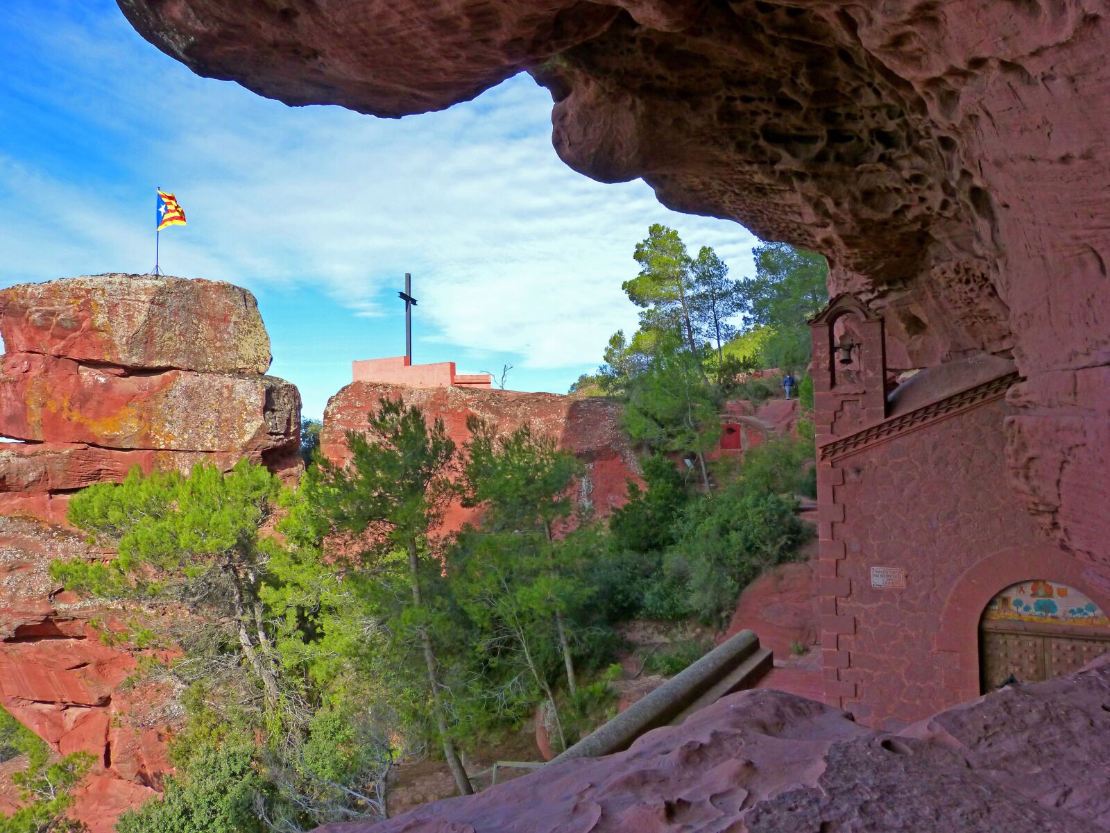 Panasonic DMC-FZ62 sample photo. Hermitage, rock, red sandstone photography