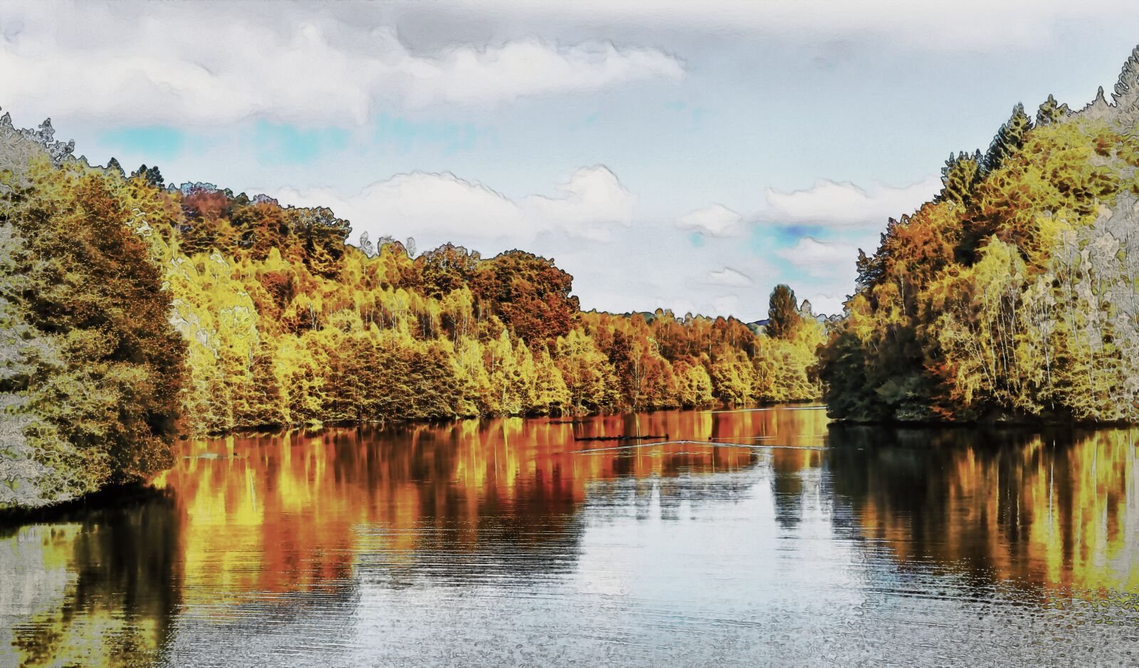 Nikon D3300 sample photo. Autumn, landscape, lake photography