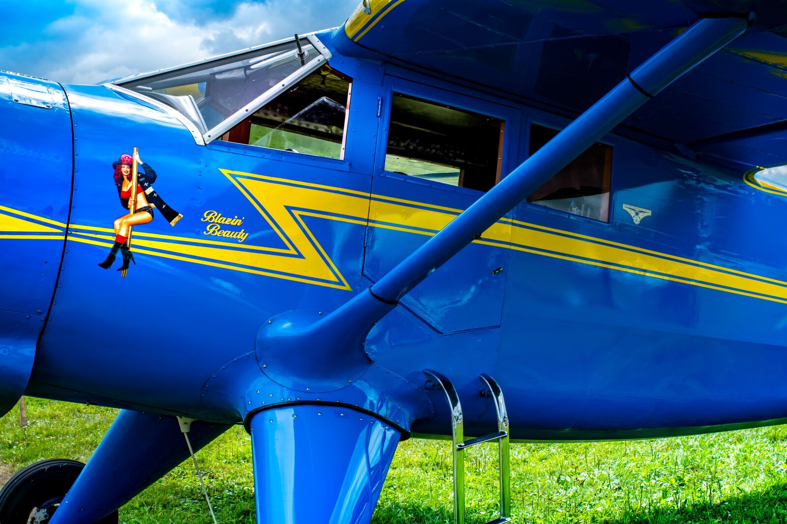 Tamron SP 24-70mm F2.8 Di VC USD sample photo. Vintage, high wing, airplane photography