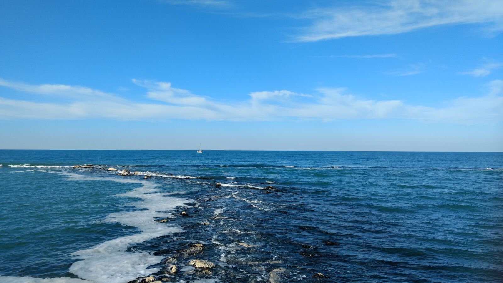 Motorola Moto G (4) sample photo. Mare, onde, sea, sky photography