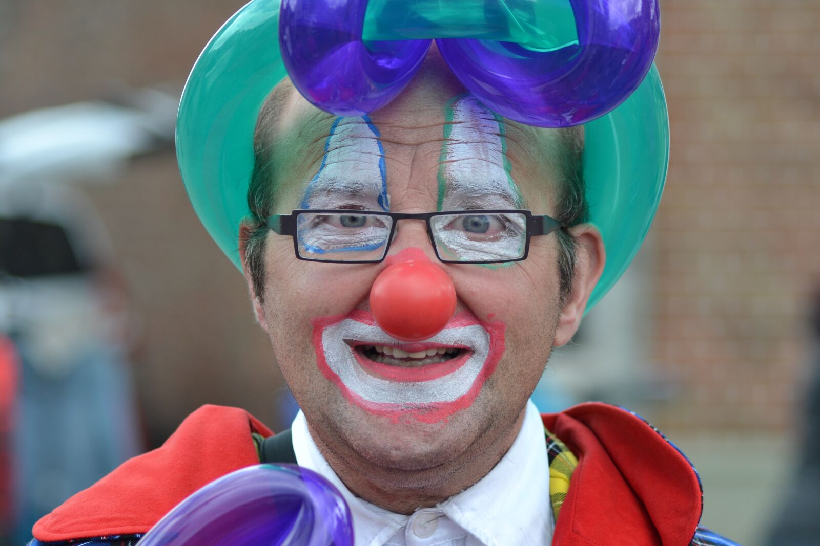 Nikon D3100 sample photo. Clown, funny, colorful photography