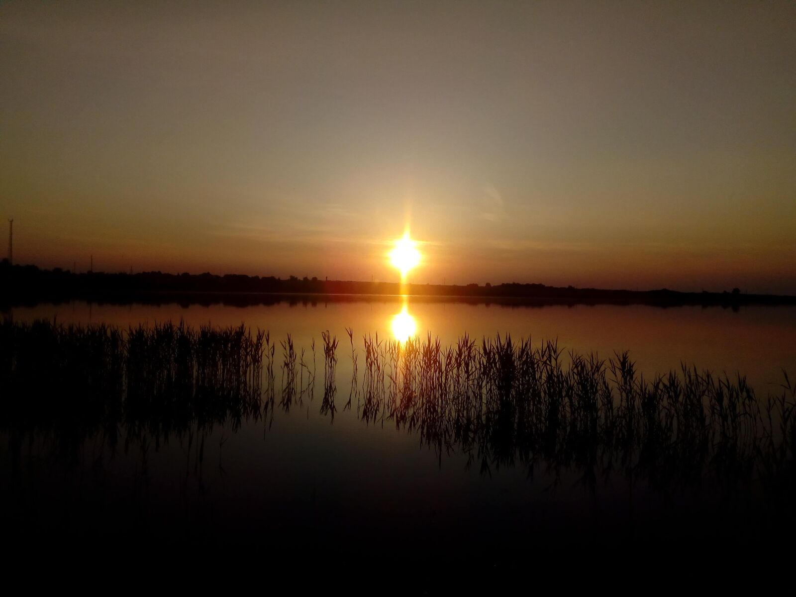 ZTE BLADE A510 sample photo. Marshland, reflection, shadow, silhouette photography
