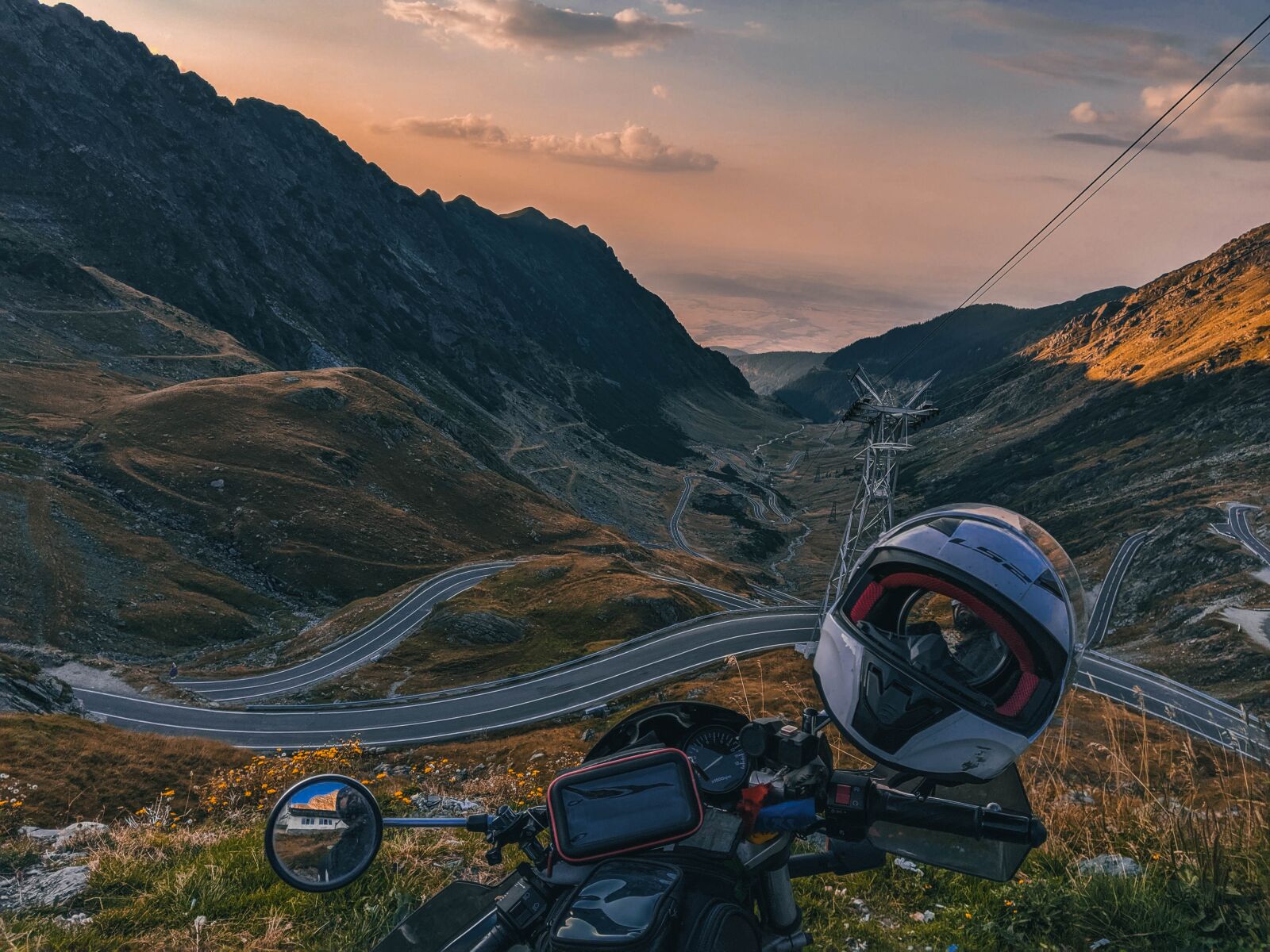HMD Global Nokia 7 plus sample photo. Romania, roadtrip, motorbike photography
