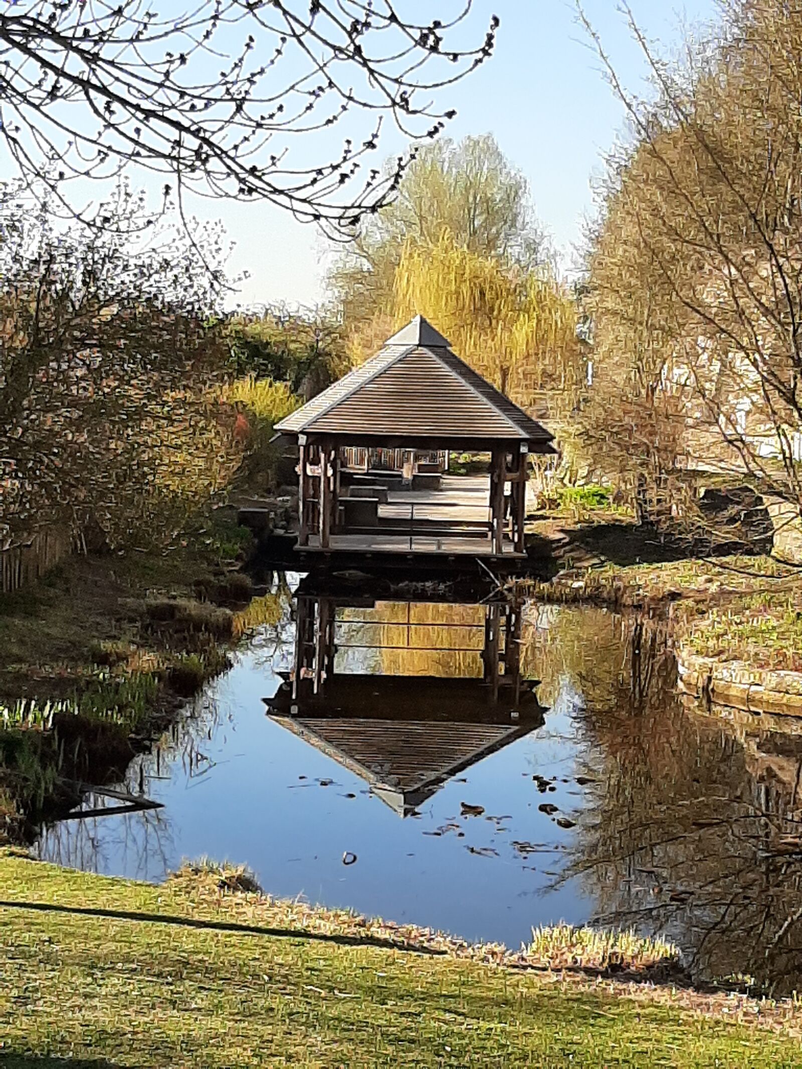Samsung Galaxy A50 sample photo. Park, see, wasser photography