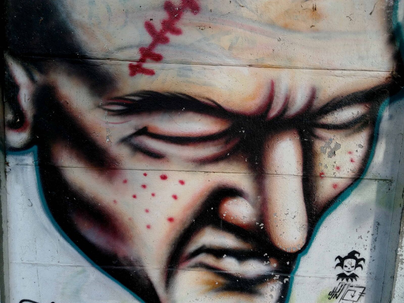 Lenovo S60-A sample photo. Graffiti, skin, art, colorful photography