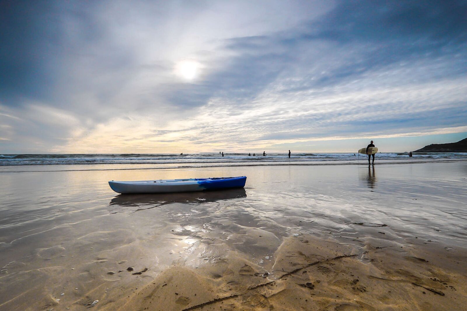Canon EF 16-35mm F2.8L II USM sample photo. Beach, low tide, water photography