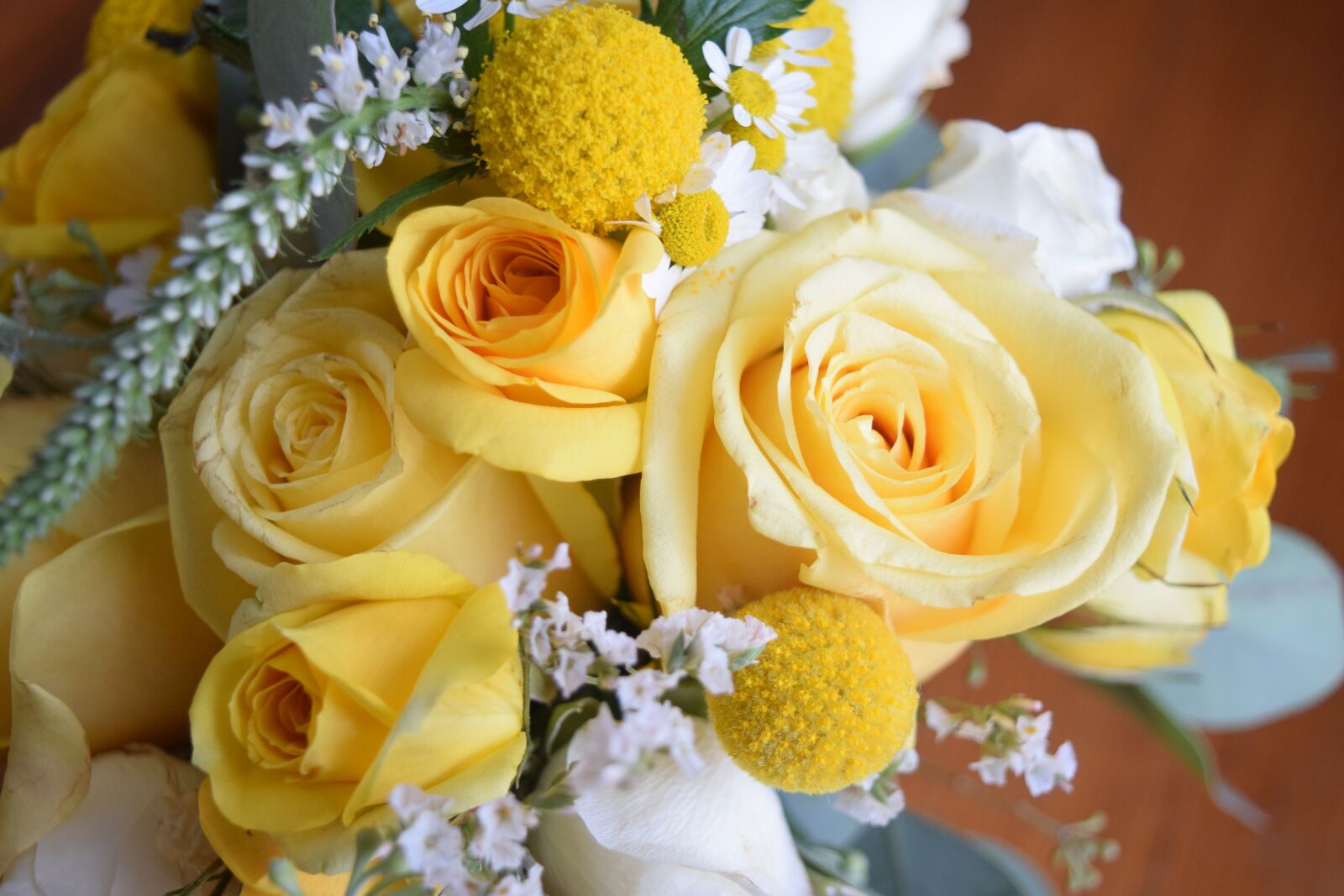 Nikon D3300 sample photo. Yellow, wedding, bouquet photography