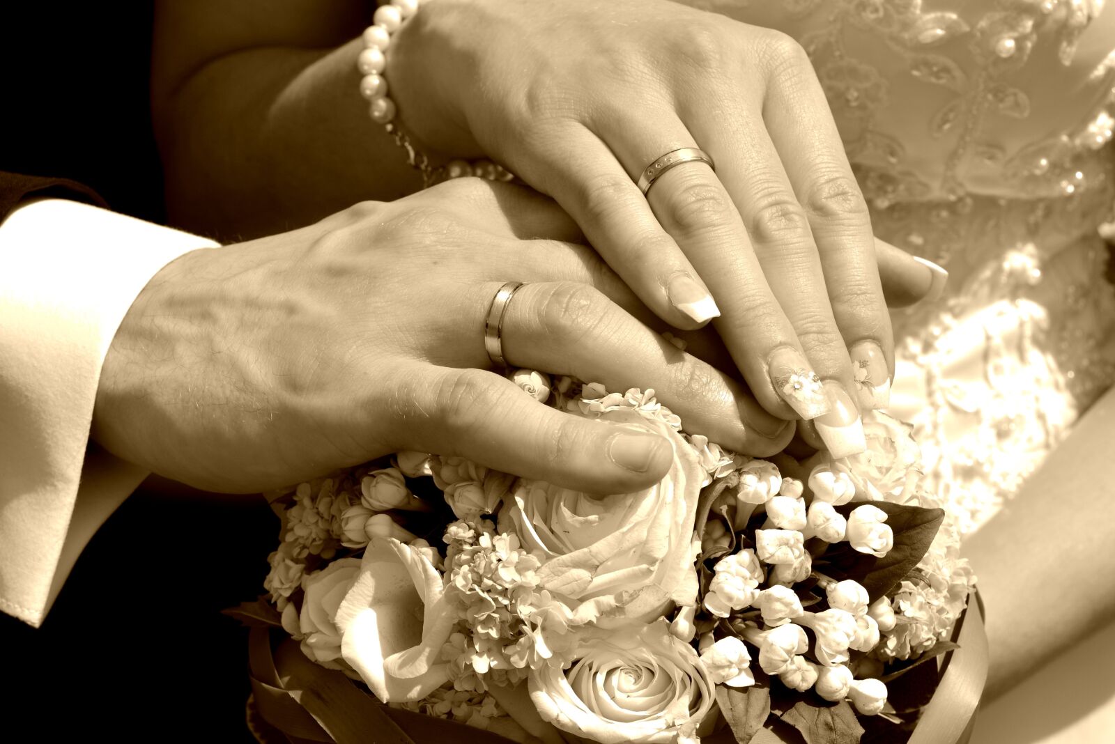 Nikon D5200 sample photo. Wedding, sepia, retro photography