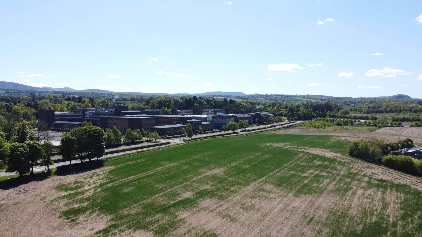 DJI FC7203 sample photo. Heriot-watt, edinburgh, aerial view photography