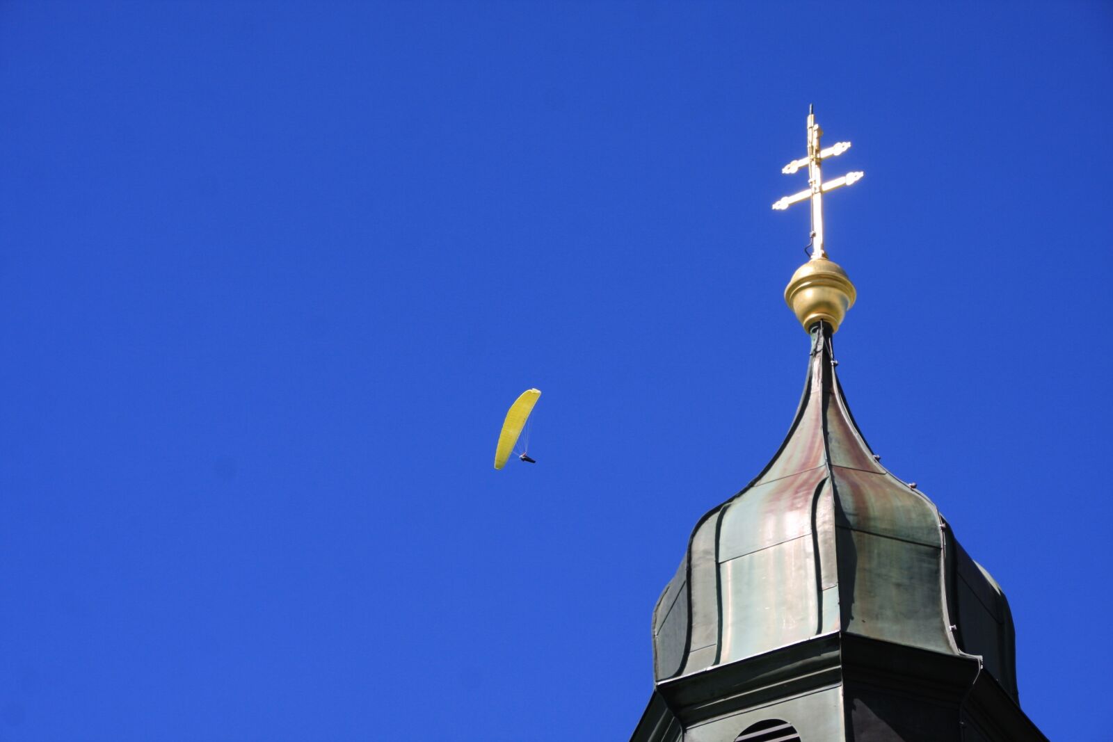 Canon EOS 40D sample photo. Blue, sky, hang glider photography