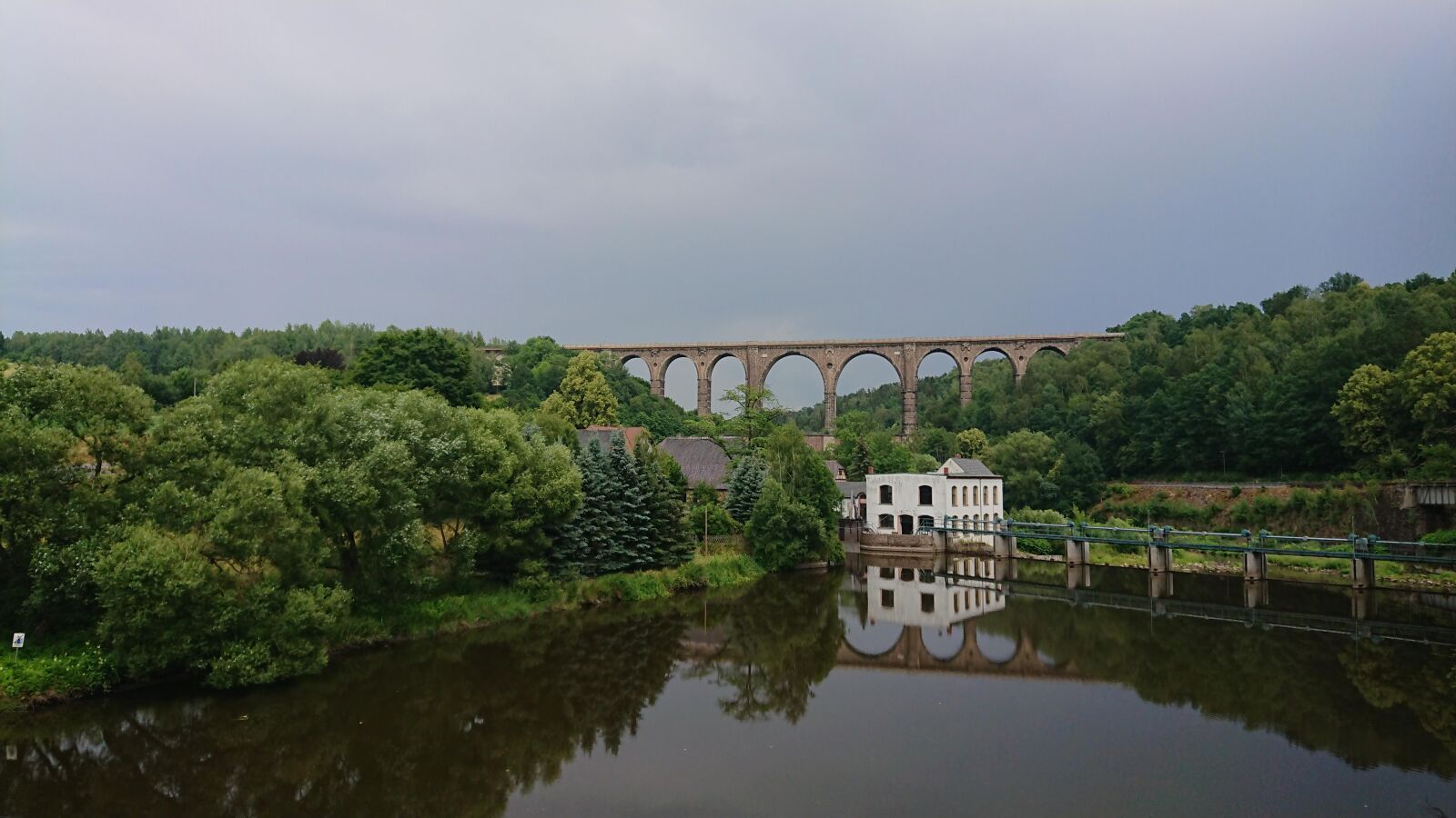 Sony Xperia XZ1 Compact sample photo. Viaduct, river, bridge photography