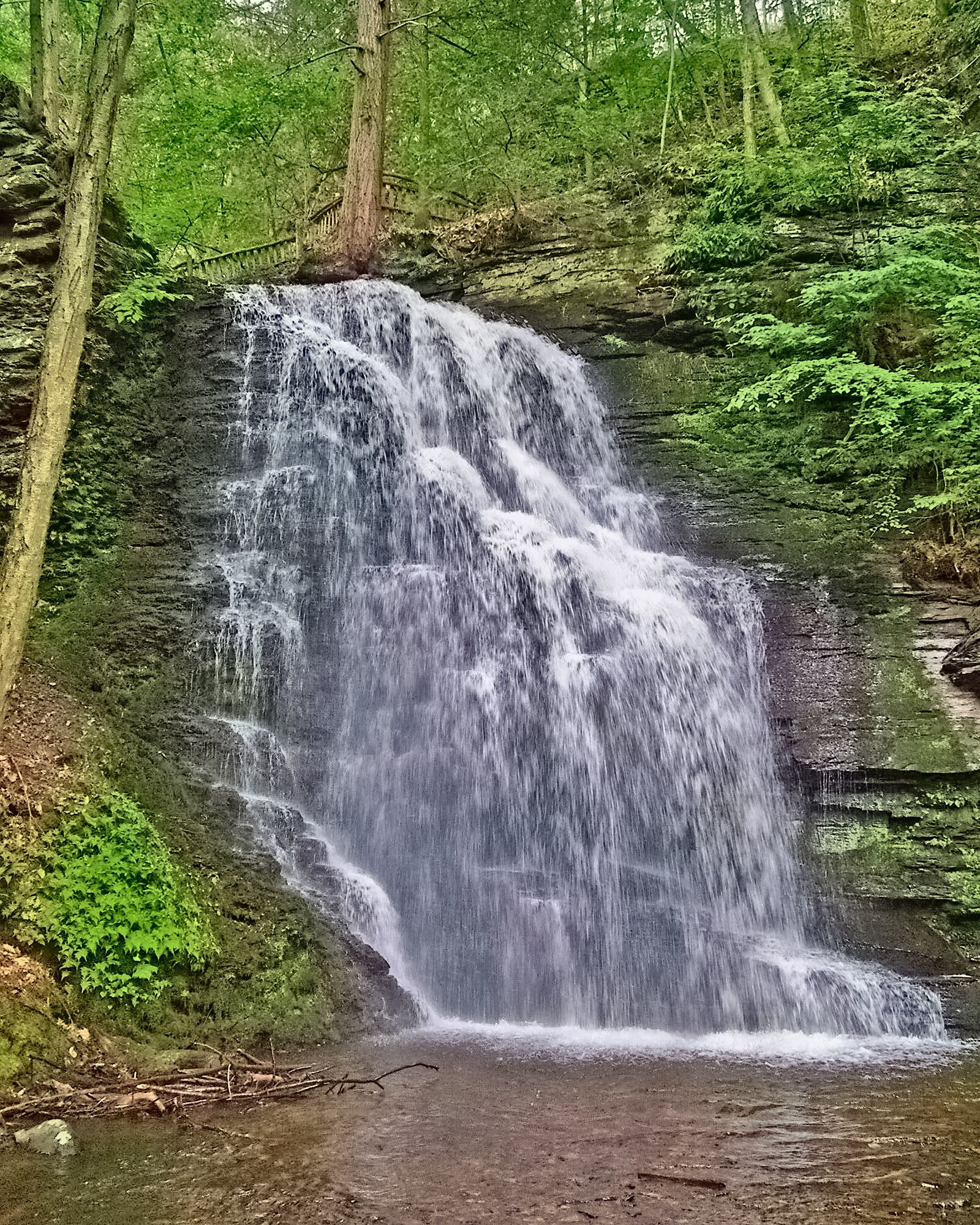 Fujifilm FinePix S7000 sample photo. Waterfall, stream, woods photography