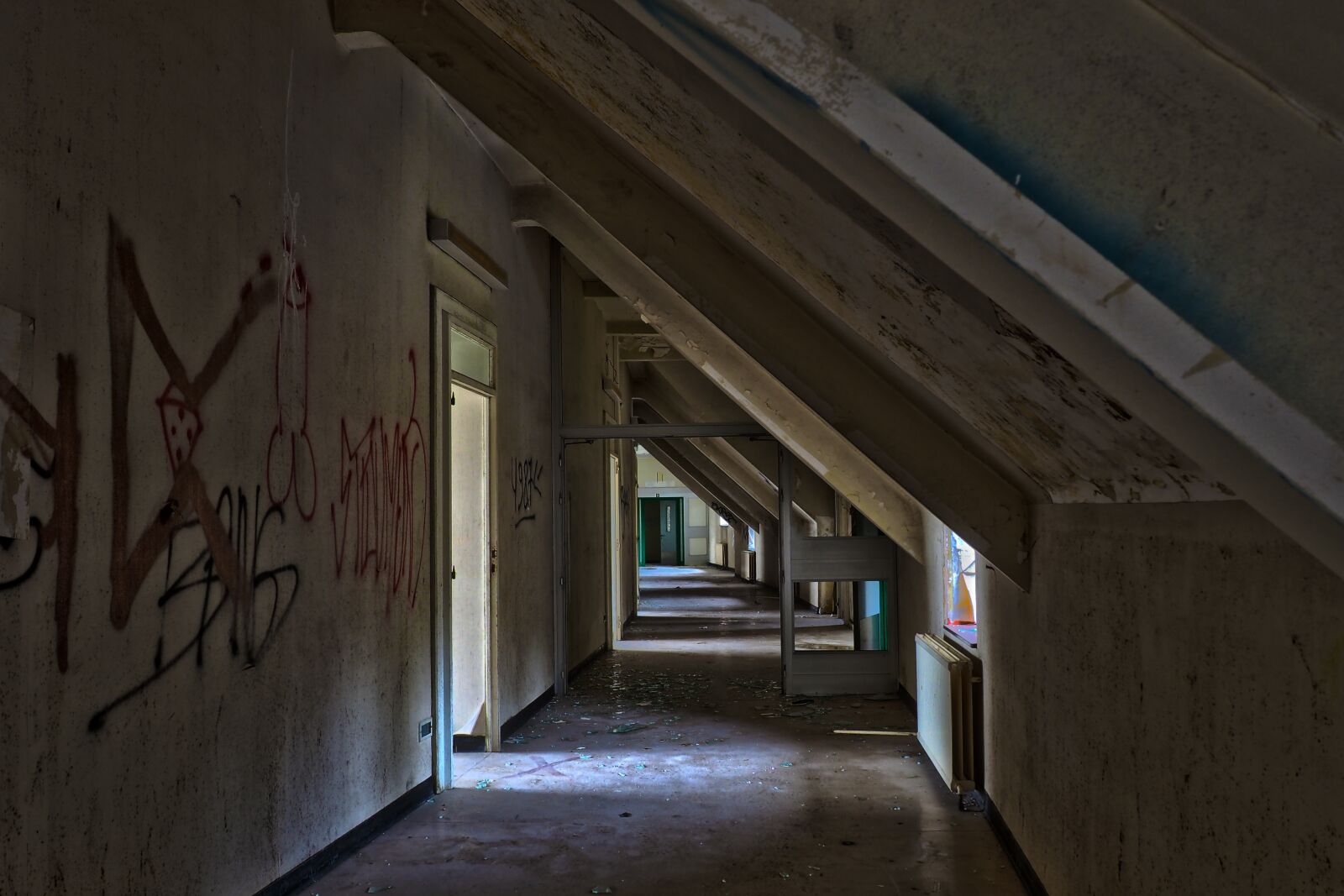 Olympus OM-D E-M10 sample photo. Architecture, within, abandoned photography