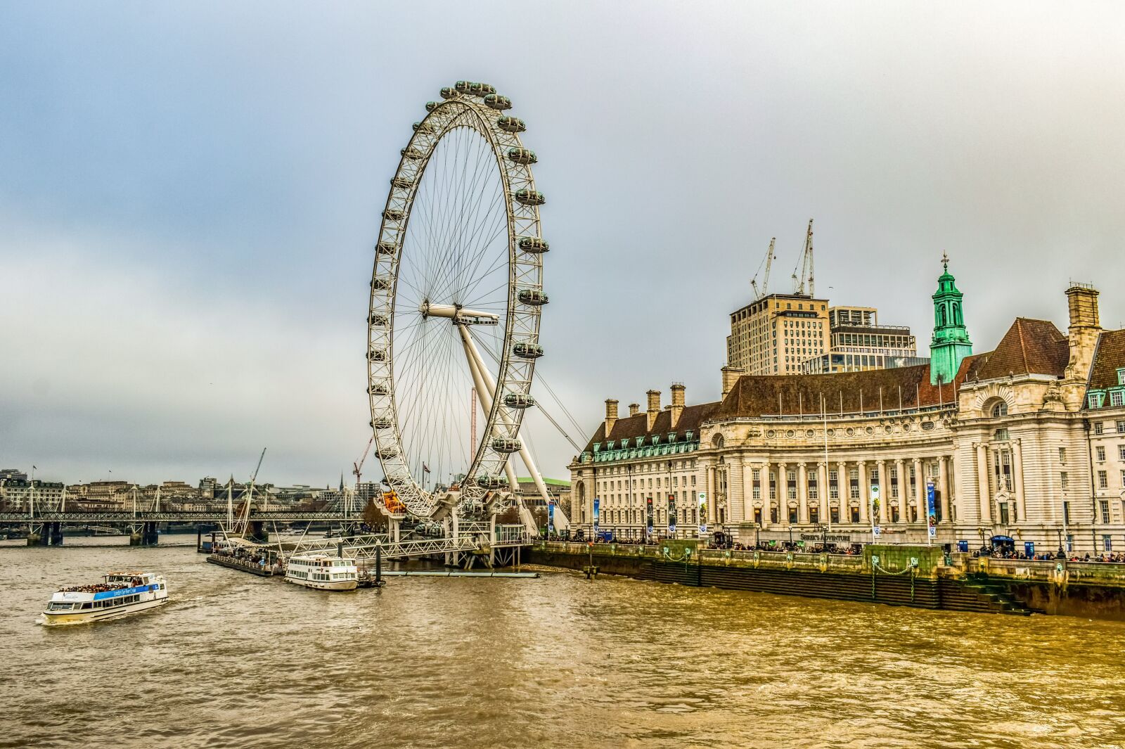 Nikon D3300 sample photo. London eye, ferris wheel photography