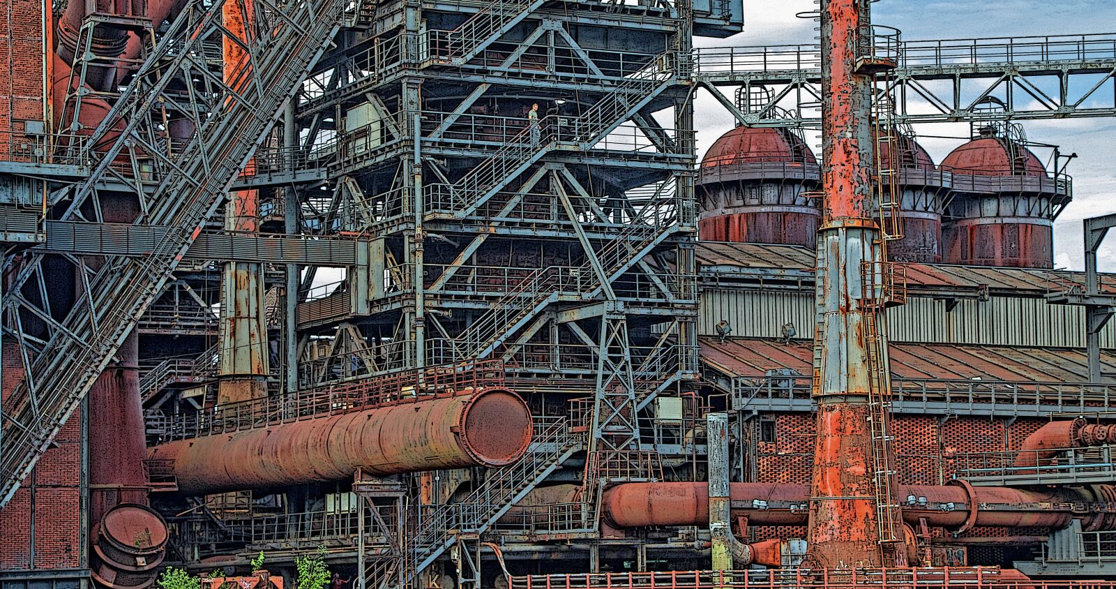 Canon EOS 80D sample photo. Duisburg, industrial park, industry photography
