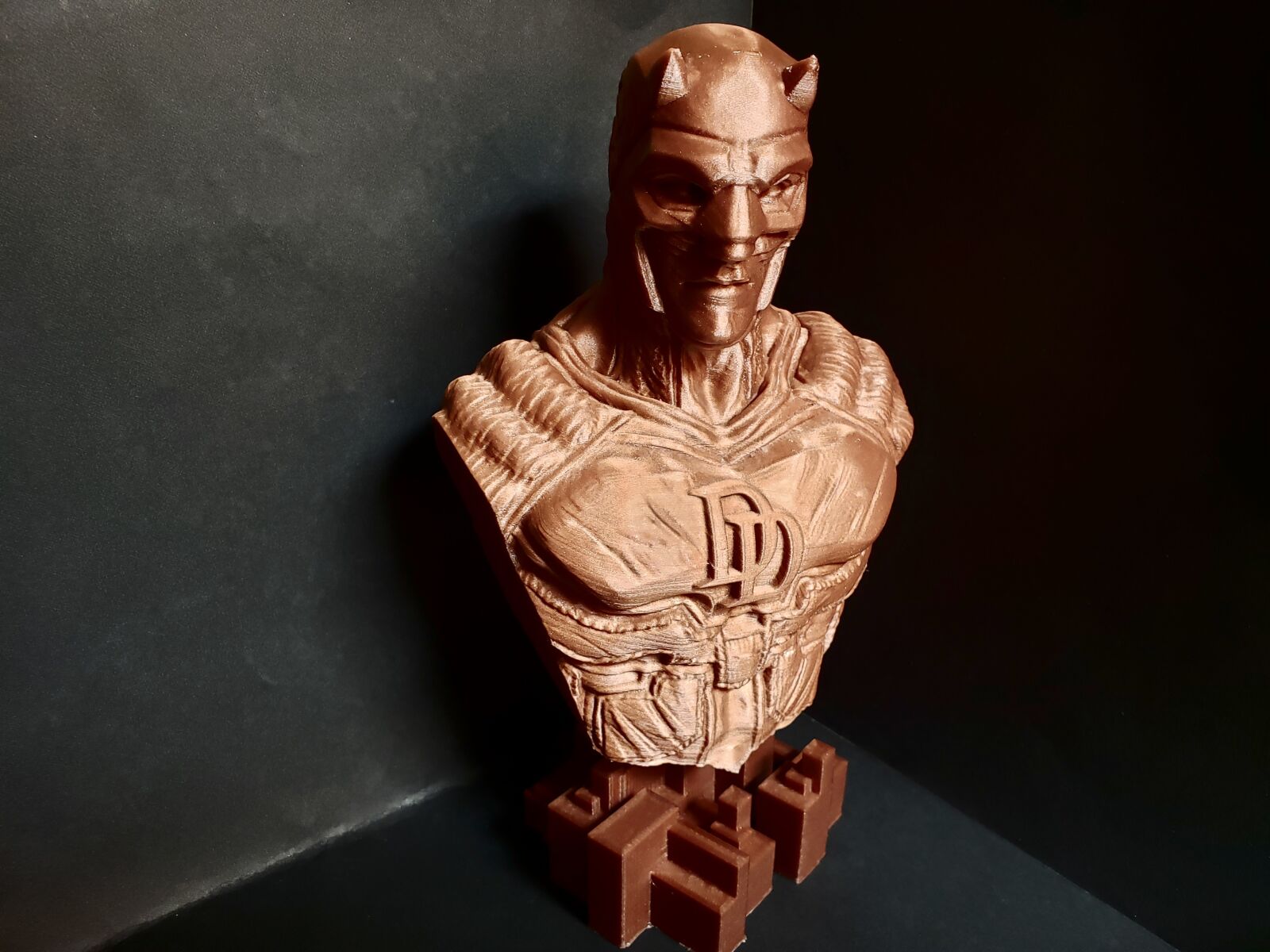 Samsung Galaxy Note9 sample photo. Daredevil, bust, 3d printing photography