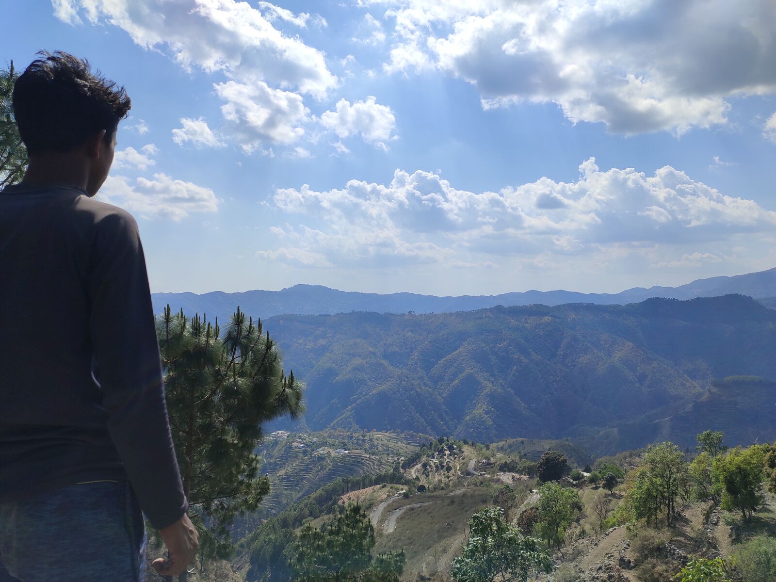 Xiaomi Redmi Note 7 Pro sample photo. Mountain, alone, boy photography
