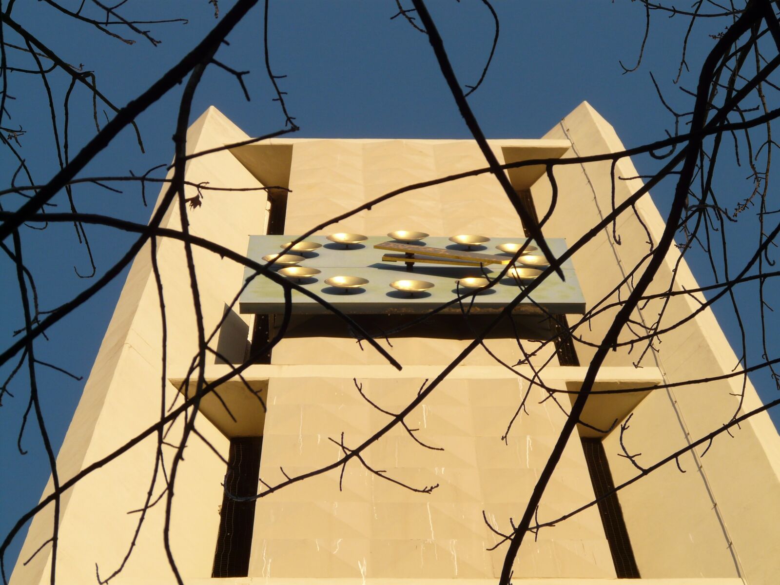Panasonic DMC-FZ18 sample photo. Steeple, clock, time of photography