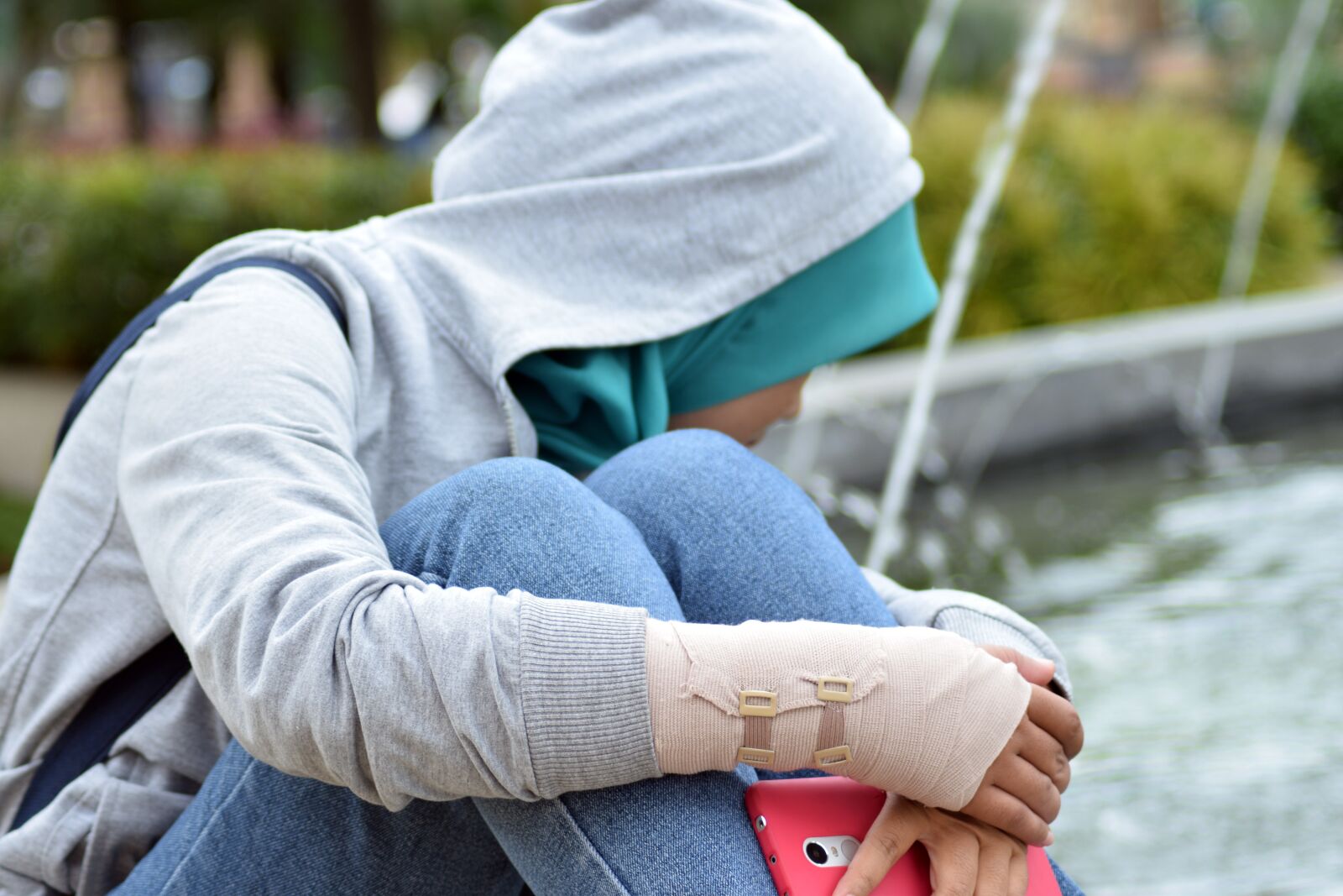 Nikon D3300 sample photo. Girl, outdoors, hijab photography