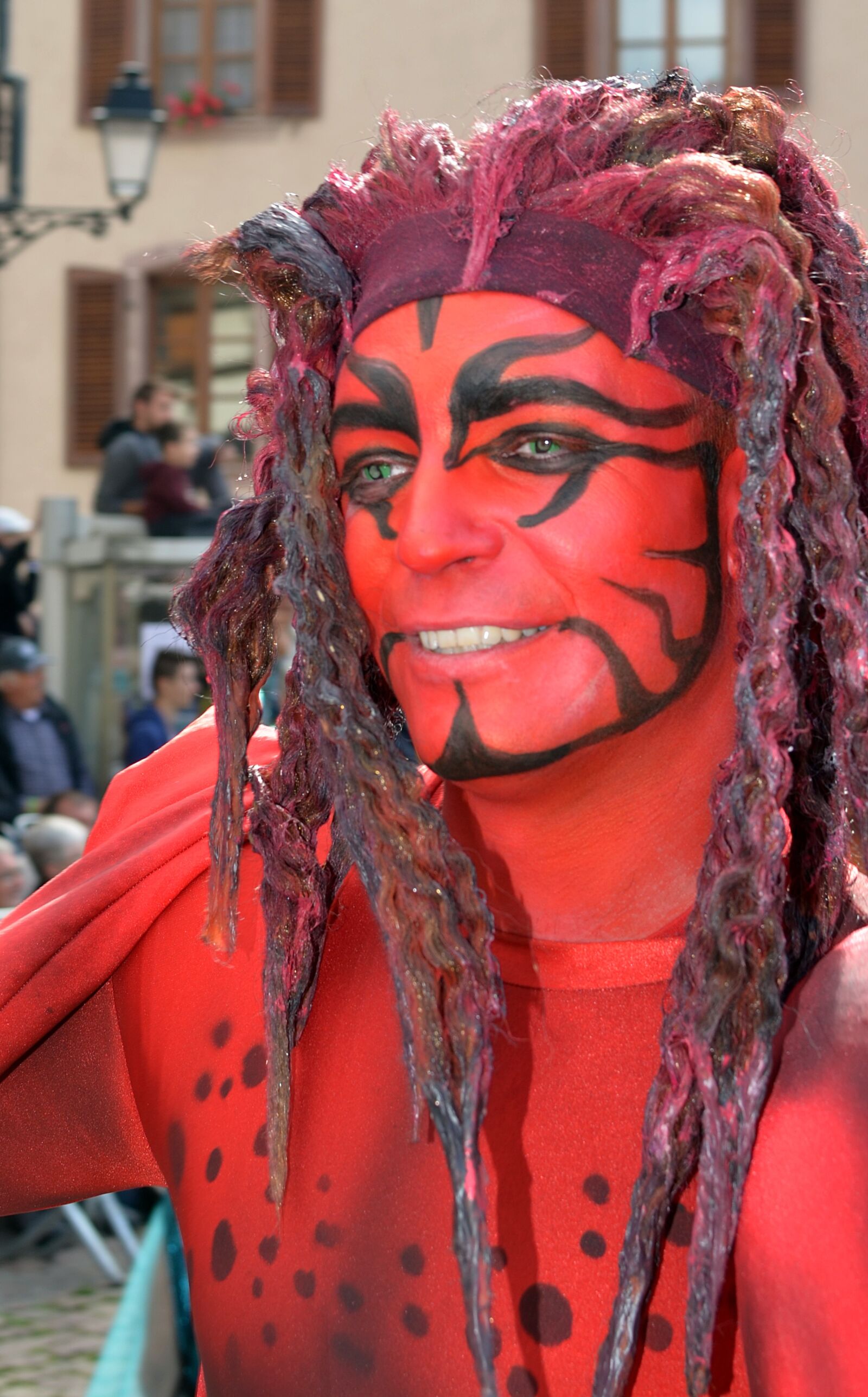 Nikon D7000 sample photo. Man, red, makeup photography