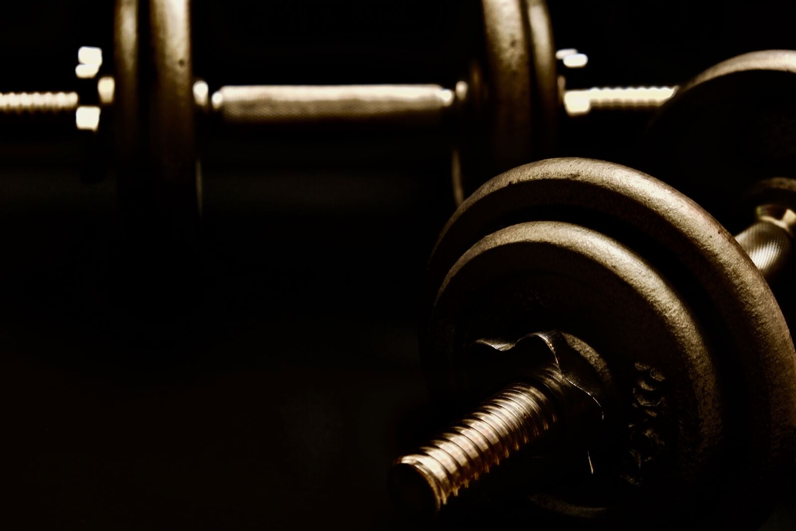 Fujifilm X-T10 sample photo. Iron, array, dumbbell photography