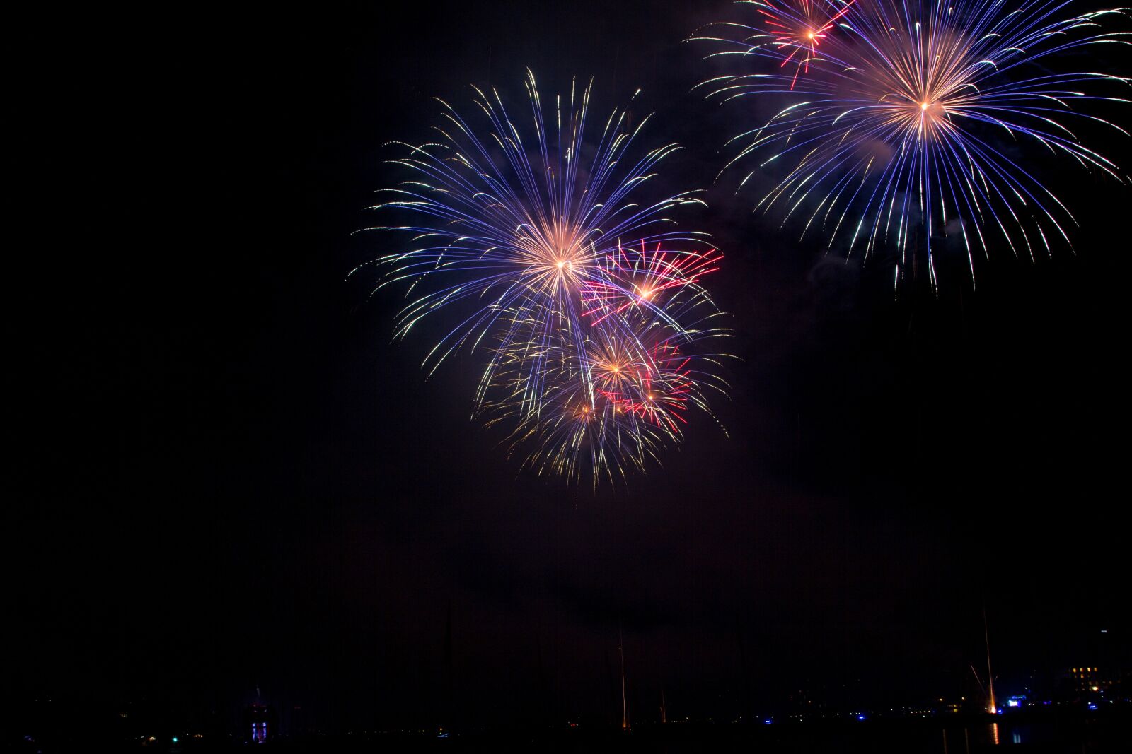 Canon EOS 60D + Canon EF 24-105mm F4L IS USM sample photo. Salute, holiday, fireworks photography