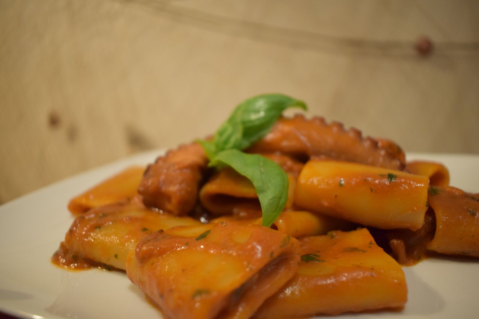 Nikon D3300 sample photo. Pasta, octopus, on photography