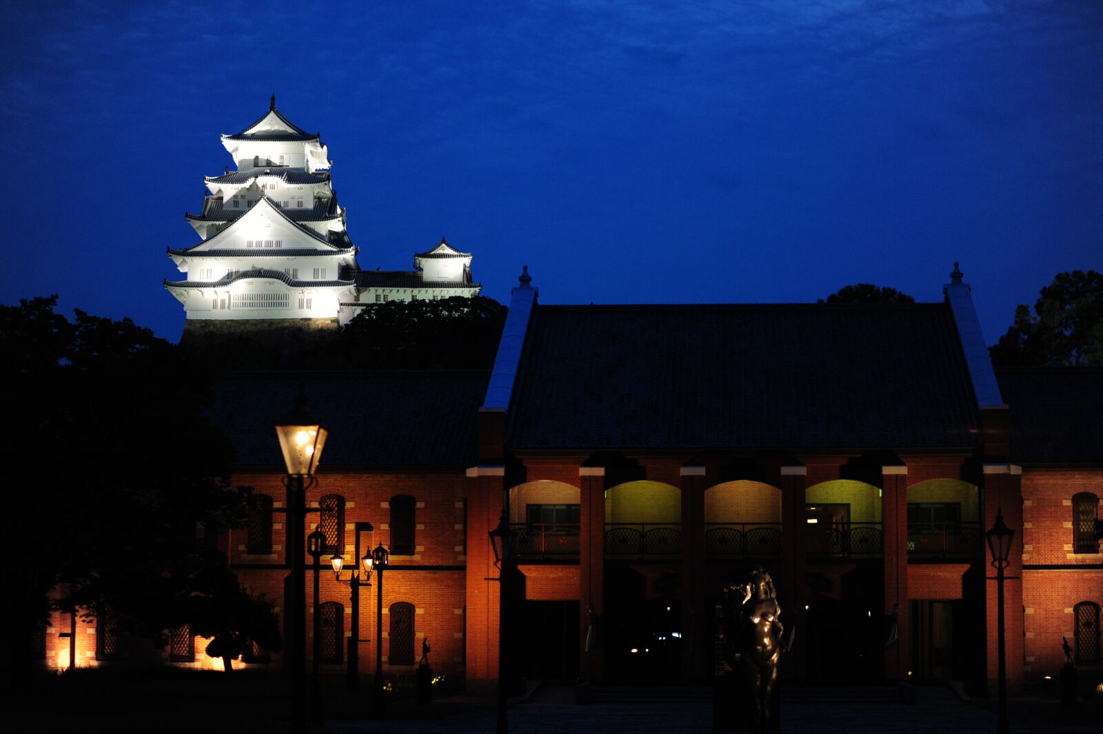Nikon D700 sample photo. Himeji castle, evening, museum photography