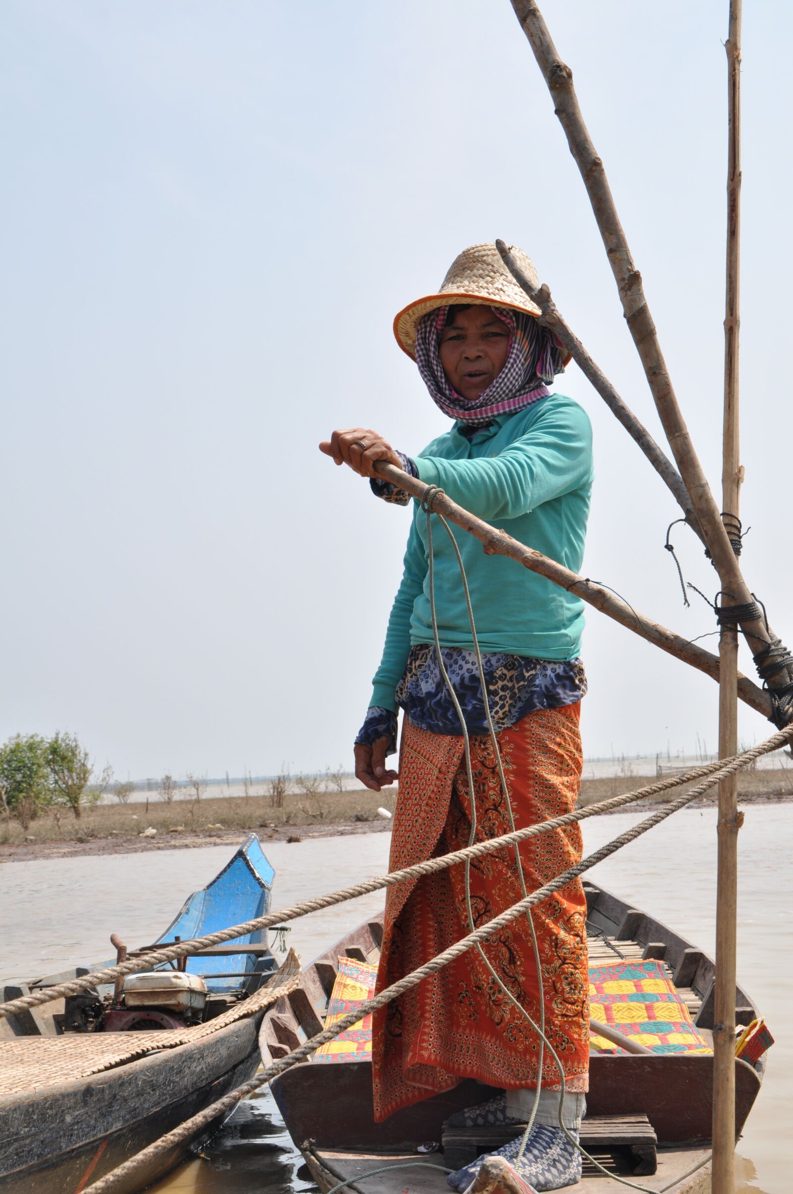 Nikon D5000 sample photo. Boat, tonle sap, cambodia photography