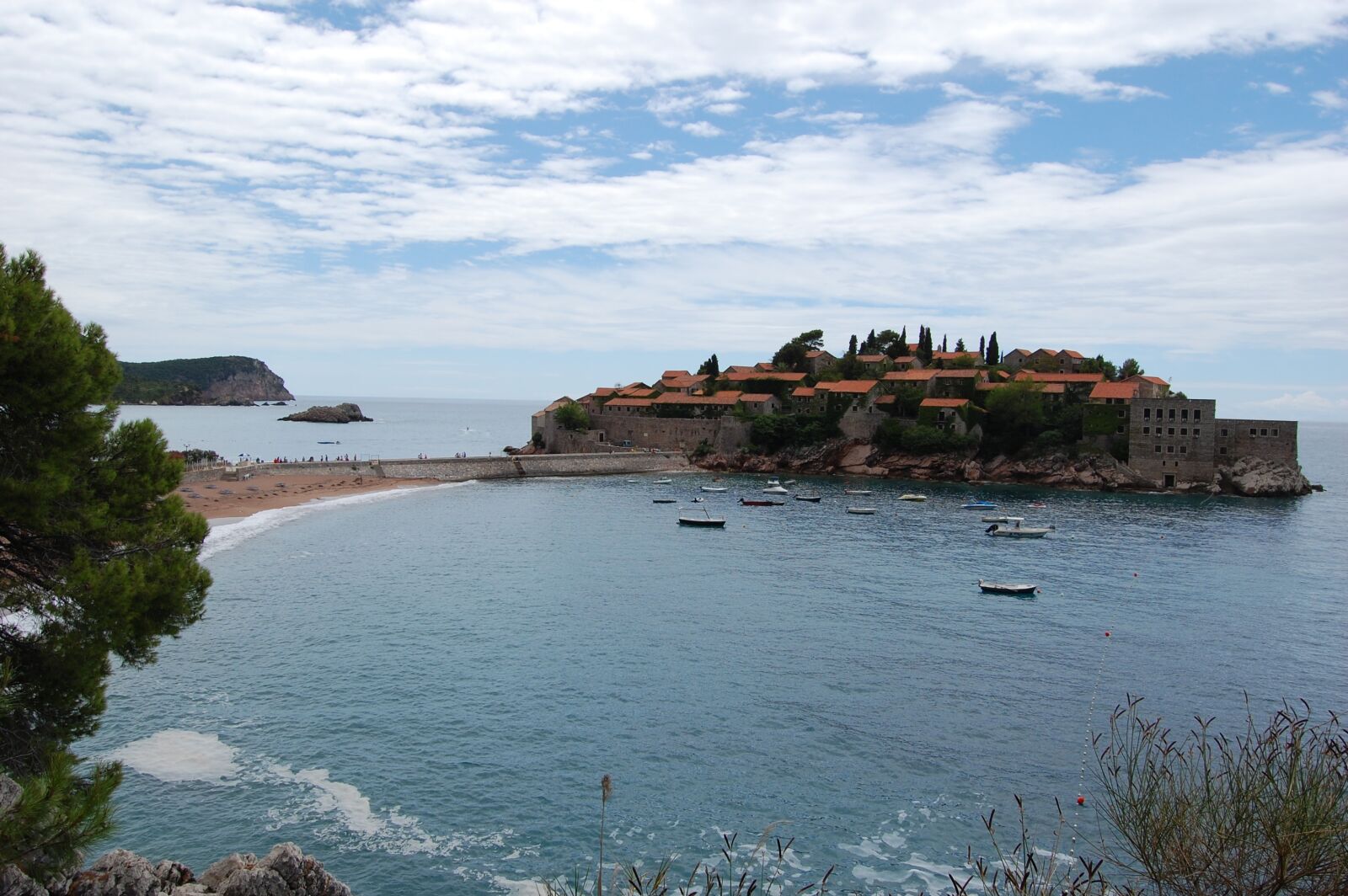 Nikon D40 sample photo. Montenegro, saint stefan, island photography