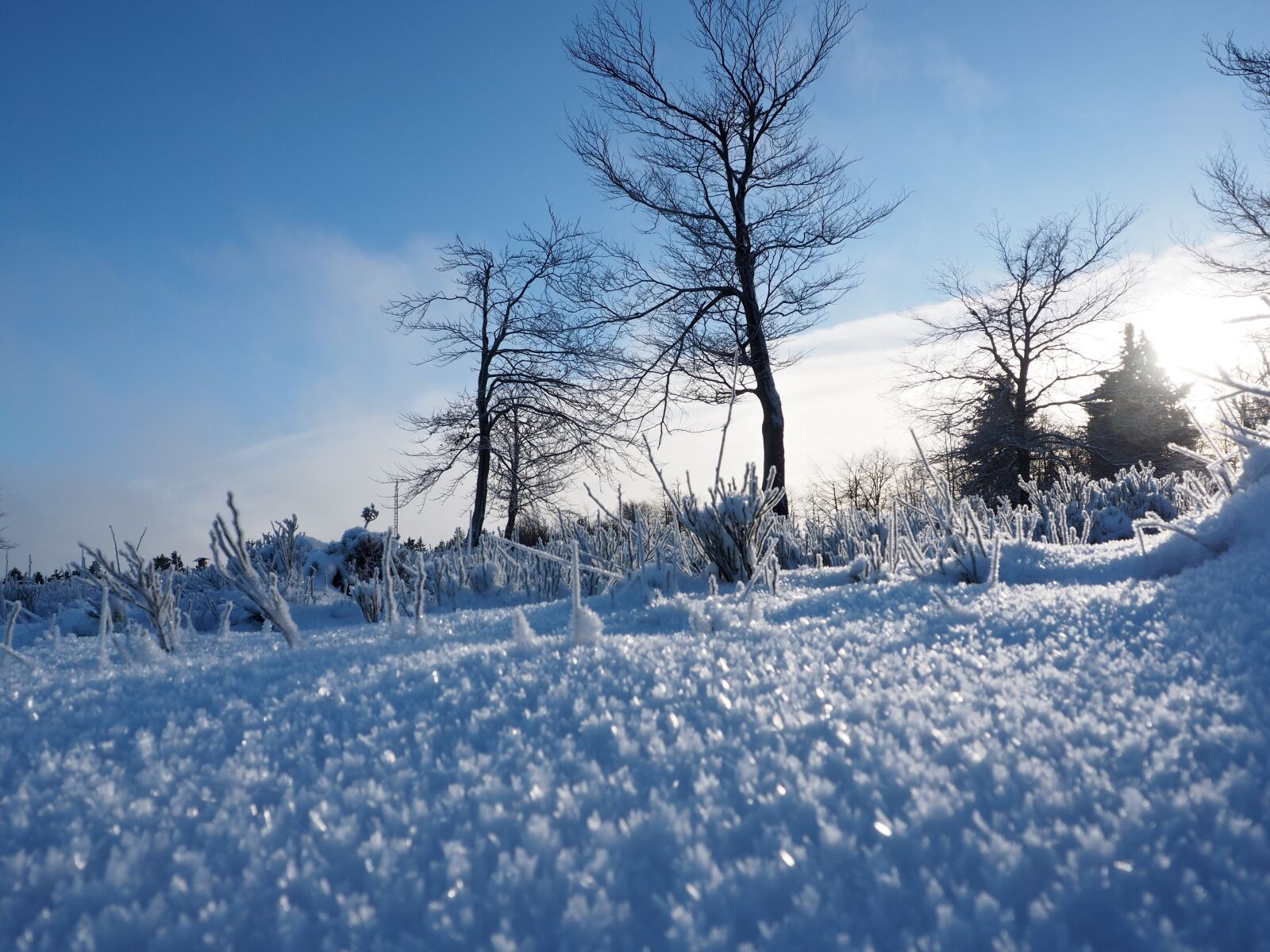 Olympus OM-D E-M10 + OLYMPUS M.12-50mm F3.5-6.3 sample photo. Snow landscape, ice, winter photography