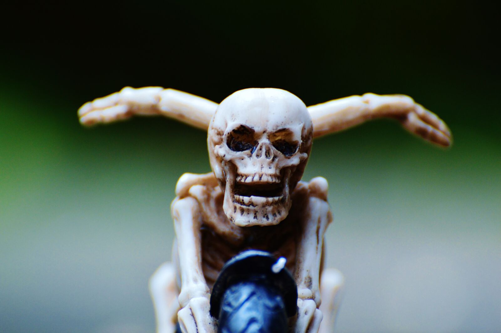 Nikon D3200 sample photo. Biker, skeleton, creepy photography