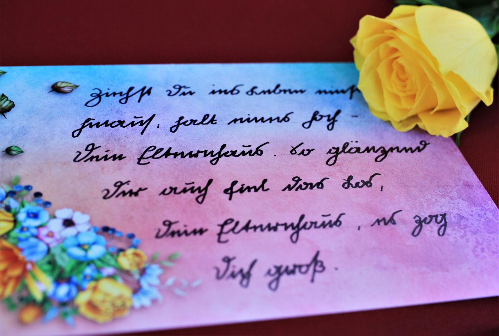 Canon EOS 7D sample photo. Sütterlin, handwriting, write photography