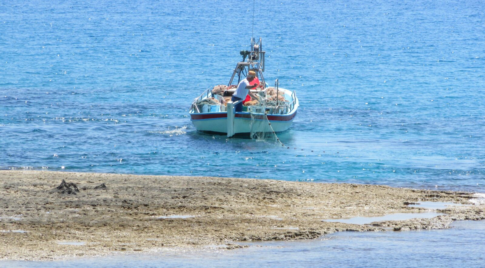 Canon PowerShot SX400 IS sample photo. Cyprus, fishing boat, sea photography
