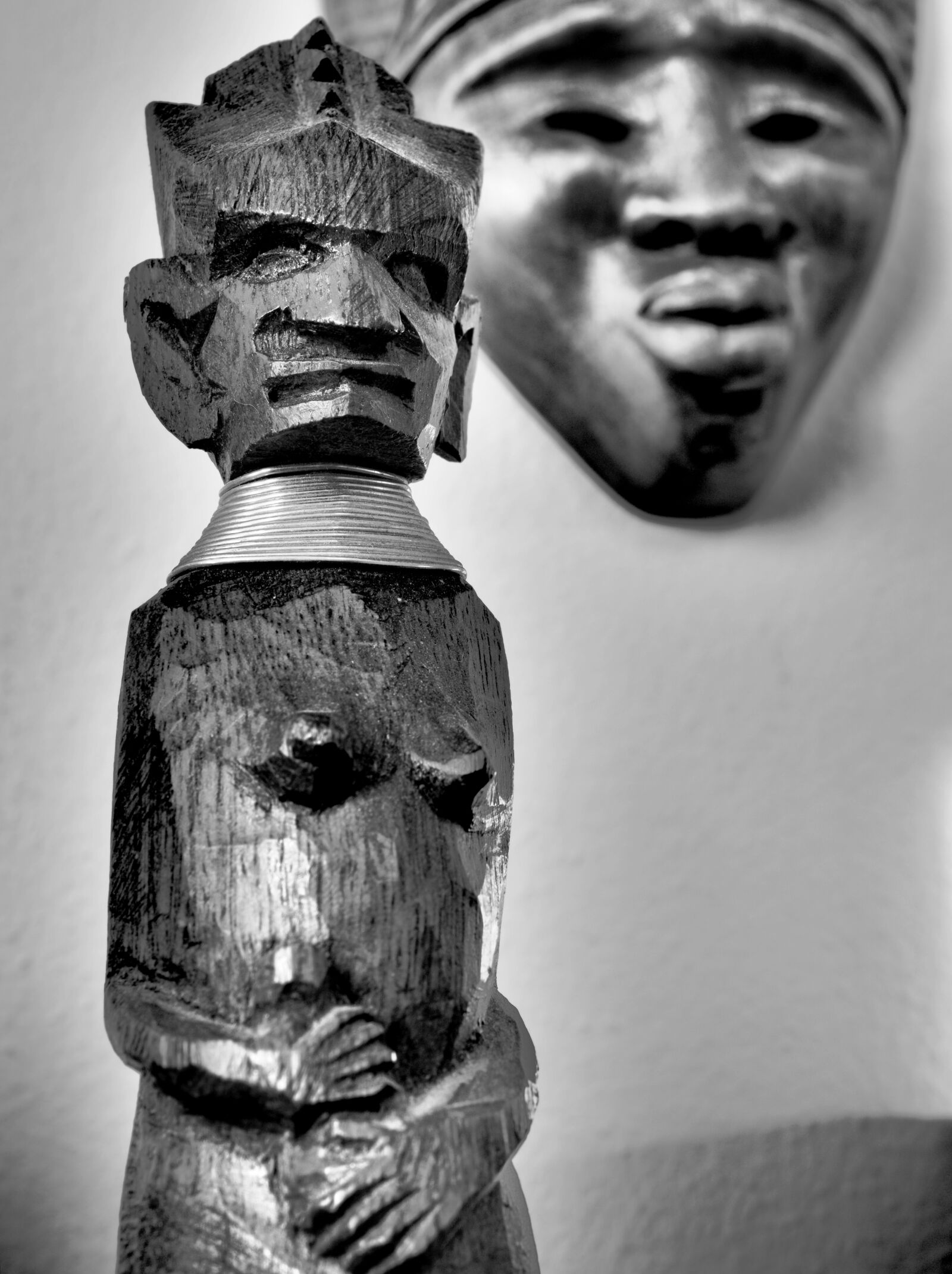 Olympus M.Zuiko Digital ED 30mm F3.5 Macro sample photo. African statuette, wood, statue photography